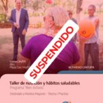 Colonia Avellaneda | Taller de nutrición y hábitos saludables suspendido