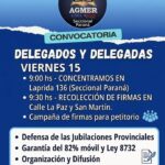 AGMER | Reunión de delegados en la sede Paraná