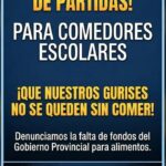 AGMER: Exige el pago de Partidas para los Comedores Escolares