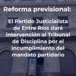 Comunicado del PJ Entre Rios sobre los votos a favor de las legisladoras Miranda y Domínguez